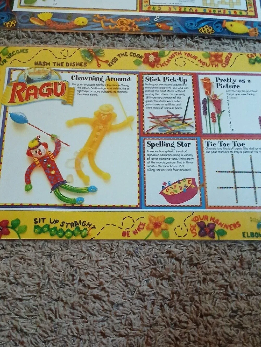 Kids' Find Eddie Puzzle Playmat - Red Set Of 2 Placemats